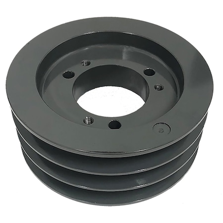 Bushing 3 Groove V-Belt Pulley 7.4 Inch OD